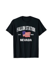 Fallon Station Nevada NV USA Stars & Stripes Vintage Style T-Shirt