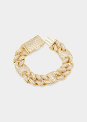 FALLON Toscano Pavé Curb Chain Bracelet