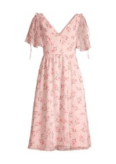 Fame and Partners Mairie Floral Chiffon Dress