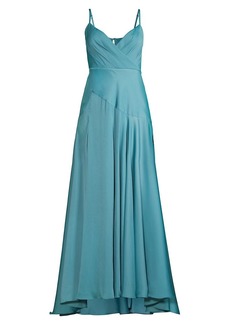 Fame and Partners The Tatum Sleeveless Satin Gown