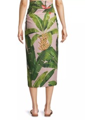 FARM Rio Banana Leaves Cover-Up Skirt