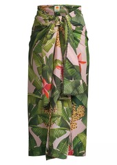 FARM Rio Banana Leaves Cover-Up Skirt