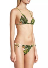 FARM Rio Banana Leaves Triangle Bikini Top