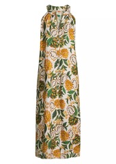 FARM Rio Biriba Banana Print Cover-Up Maxi Dress