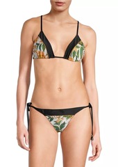 FARM Rio Biriba Papaya Triangle Bikini Top