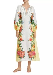 FARM Rio Bloom Garden Midi Dress