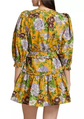 FARM Rio Capri Floral Cotton Minidress