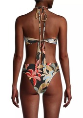 FARM Rio Coconut Night Halterneck Bikini Top
