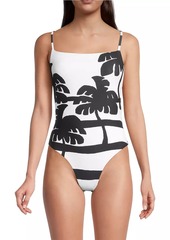 FARM Rio Coconut Tropical One-Piece Swimsuit