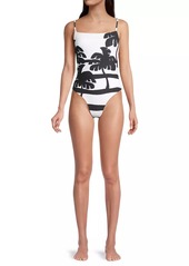 FARM Rio Coconut Tropical One-Piece Swimsuit