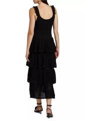 FARM Rio Crochet Sleeveless Midi-Dress