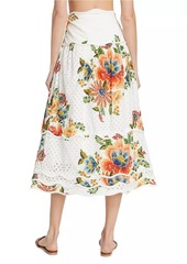 FARM Rio Delicate Garden Cotton Skirt