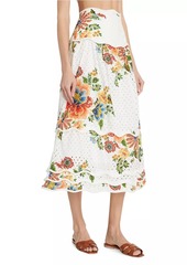 FARM Rio Delicate Garden Cotton Skirt