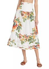 FARM Rio Delicate Garden Cotton Skirt