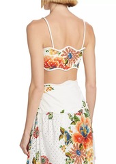 FARM Rio Delicate Garden Eyelet Crop Top