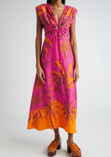 FARM Rio Beach Forest Print Maxi Dress