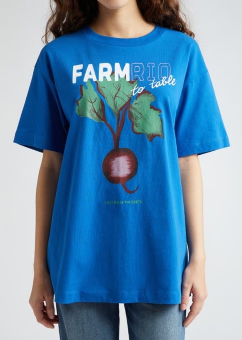 FARM Rio Beet Farm to Table Cotton Graphic T-Shirt