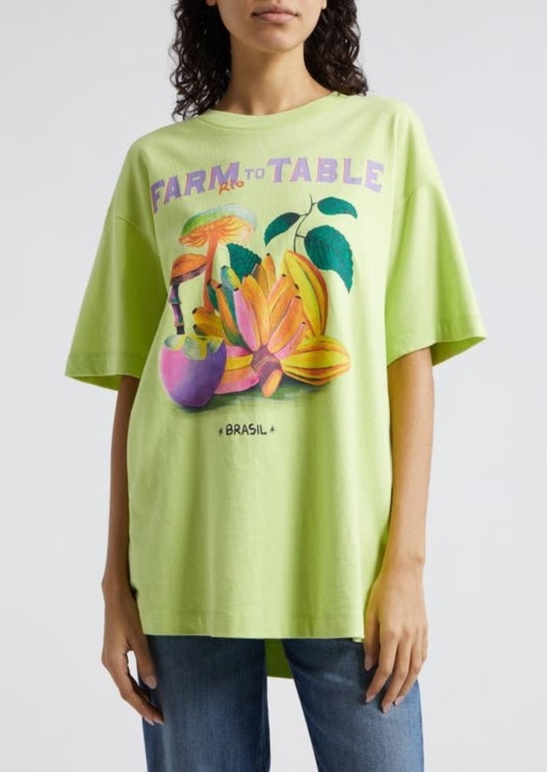 FARM Rio Farm to Table Cotton Graphic T-Shirt