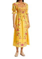 FARM Rio Flower Dream Maxi Dress in Yellow at Nordstrom