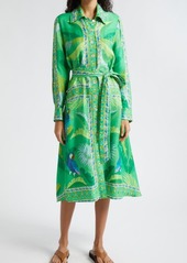 FARM Rio Macaw Scarf Print Shirtdress