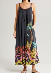 FARM Rio Pineapple Wave Cotton Cover-Up Dress