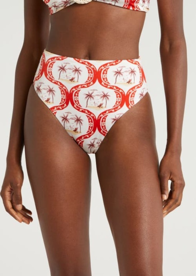 FARM Rio Summer Beach High Waist Bikini Bottoms
