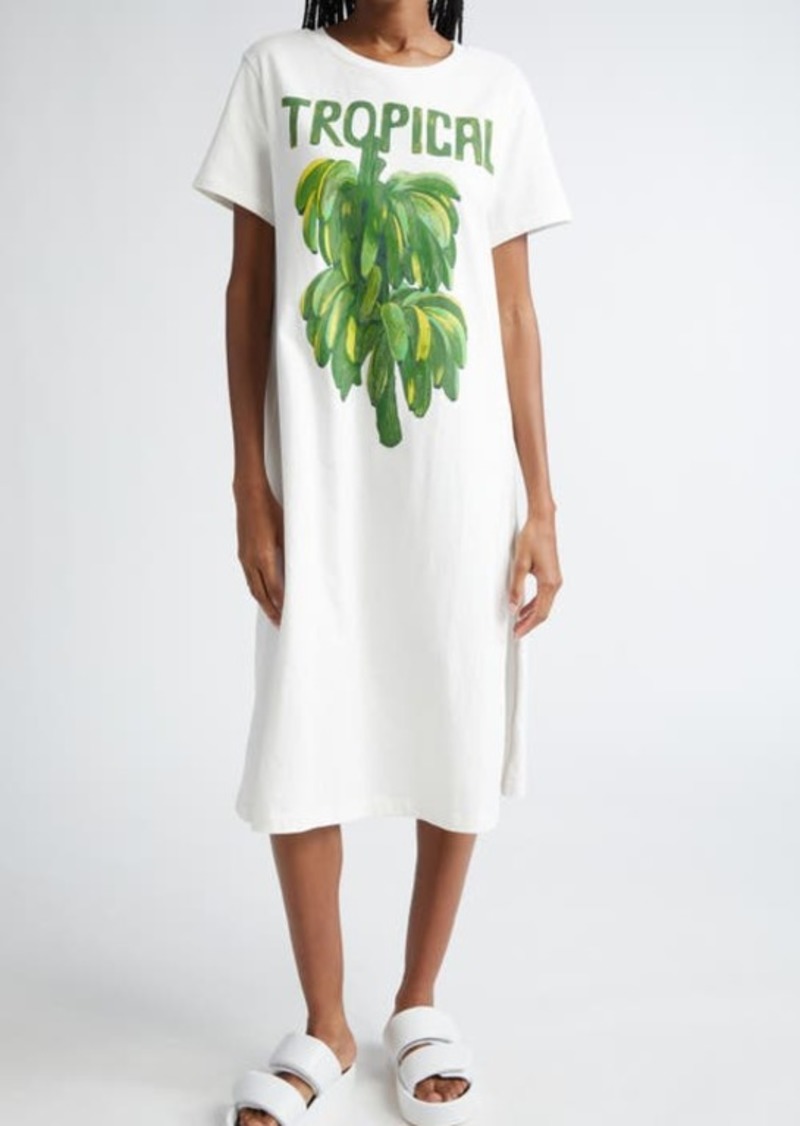 FARM Rio Tropical Cotton Graphic Print T-Shirt Dress