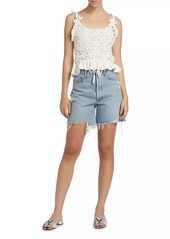 FARM Rio Floral Crochet Top