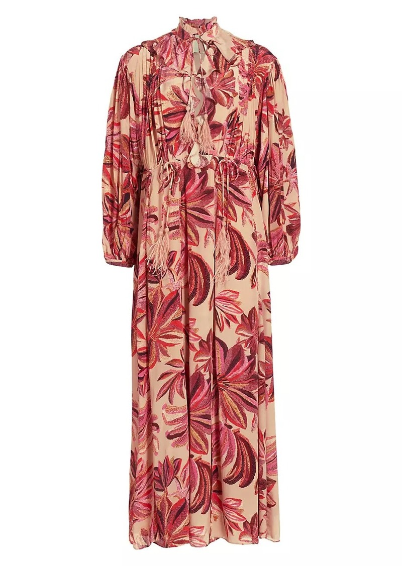 FARM Rio Floral Tapestry Maxi Dress