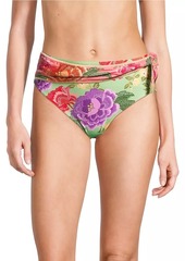 FARM Rio Flower Scarves Bikini Bottom