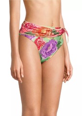 FARM Rio Flower Scarves Bikini Bottom