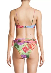 FARM Rio Flower Scarves Bikini Top