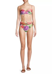 FARM Rio Flower Scarves Bikini Top