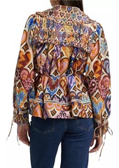 FARM Rio Hearts Ikat-Inspired Blouse