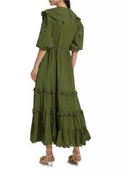 FARM Rio Hummingbird Richelieu Maxi Dress