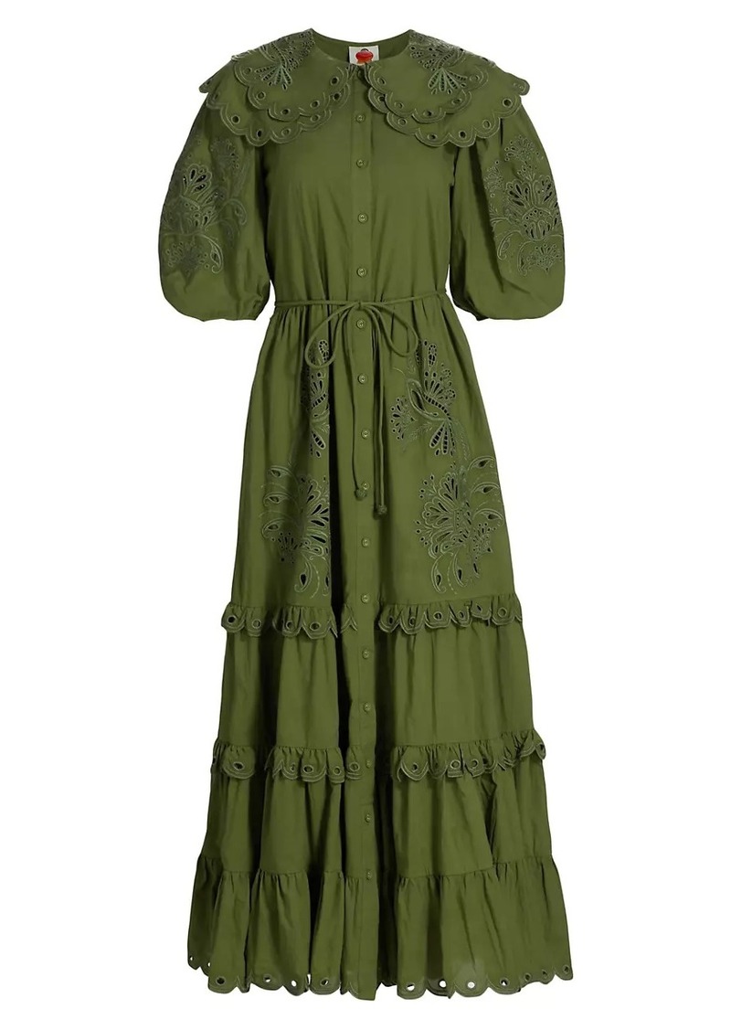 FARM Rio Hummingbird Richelieu Maxi Dress