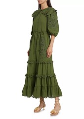 FARM Rio Hummingbird Richelieu Maxi Dress