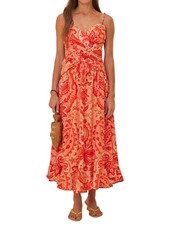 FARM Rio Jaipur Crossover Maxi Dress In Red