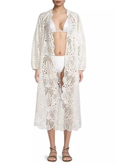 FARM Rio Laise Eyelet Cotton Cover-Up