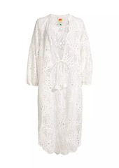 FARM Rio Laise Eyelet Cotton Cover-Up