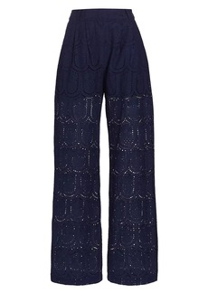 FARM Rio Pineapple Eyelet Pants