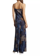 FARM Rio Night Jungle Slip Maxi Dress