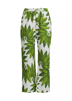 FARM Rio Palm Fan Crop Pants