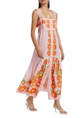 FARM Rio Papaya Salad Cotton Maxi Dress