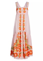 FARM Rio Papaya Salad Cotton Maxi Dress