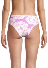 FARM Rio Paula Floral Mid-Rise Bikini Bottoms
