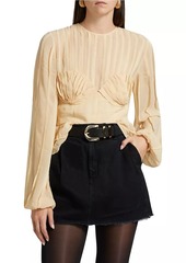 FARM Rio Pleated Bust Blouse