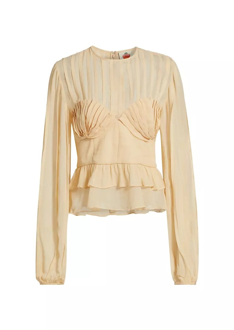 FARM Rio Pleated Bust Blouse