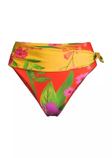 FARM Rio Romantic Garden High-Waisted Bikini Bottom