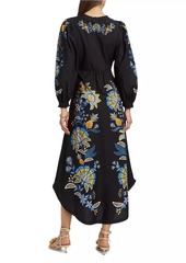 FARM Rio Stitched Garden Floral Maxi Dress